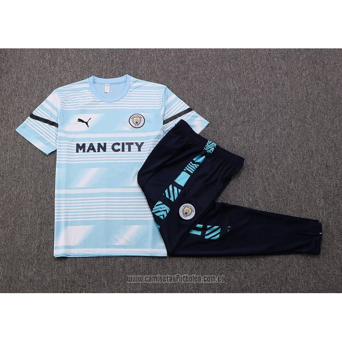 Chandal del Manchester City Manga Corta 2022 Azul